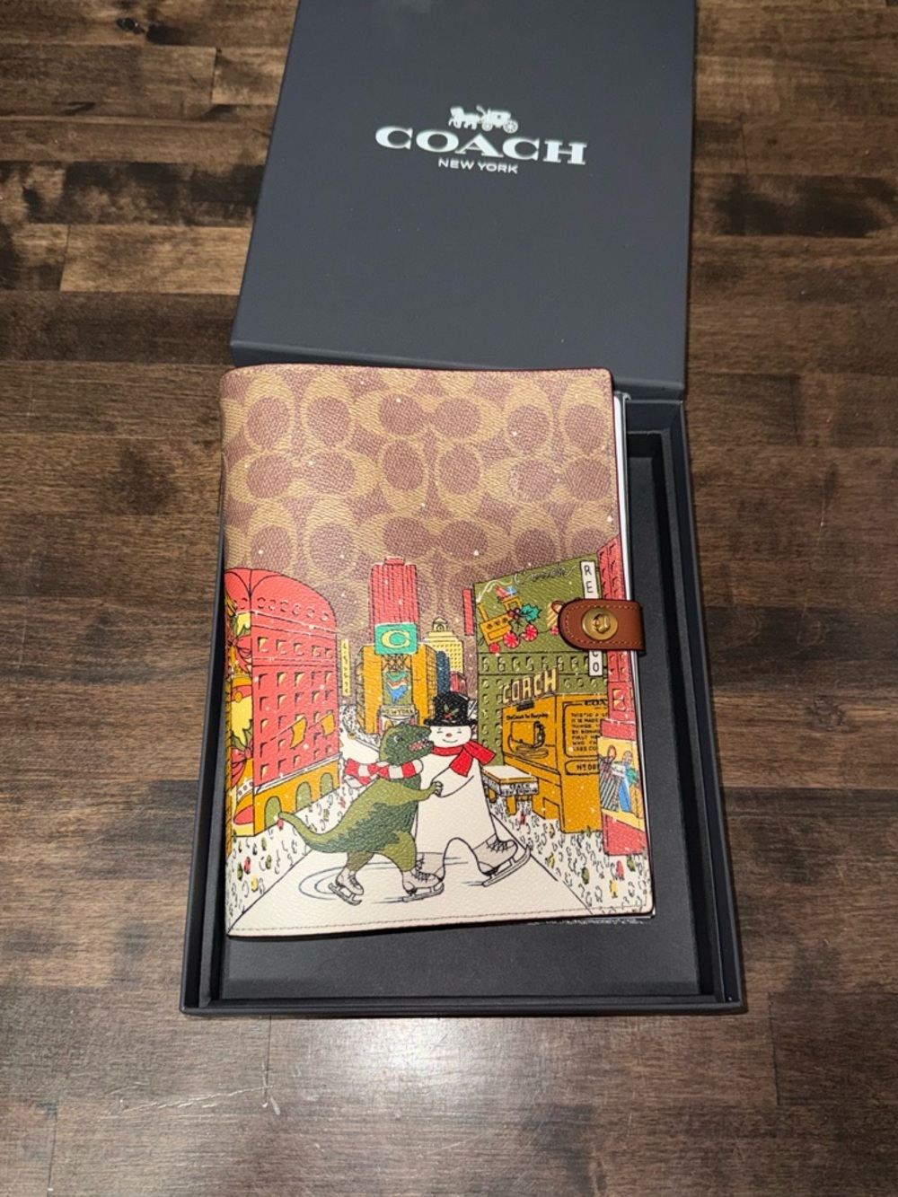 Coach Rexy Writing Pad Leather Christmas NYC